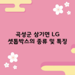 곡성군 삼기면 LG 셋톱박스의 종류 및 특징