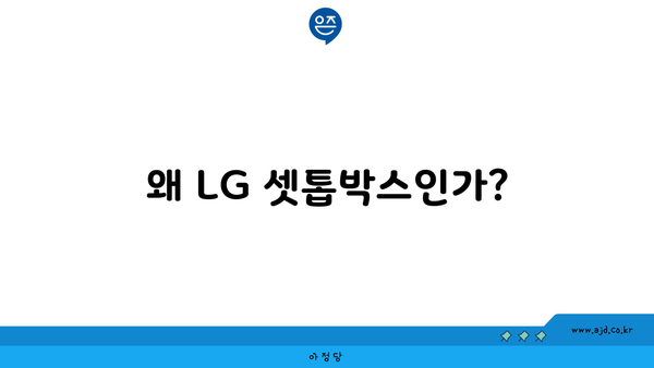 왜 LG 셋톱박스인가?