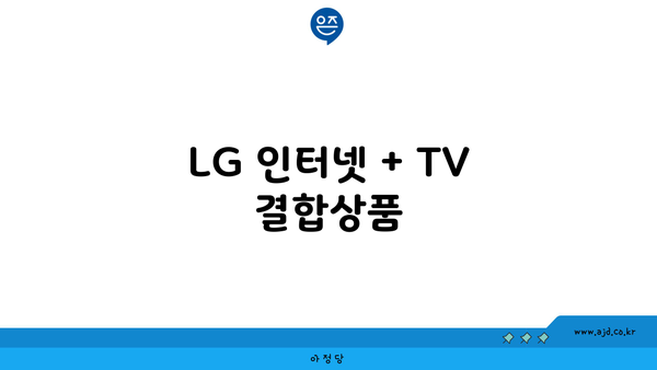 LG 인터넷 + TV 결합상품