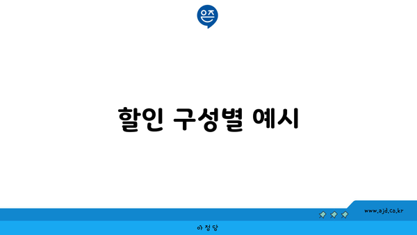 할인 구성별 예시