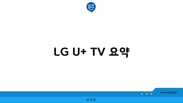 LG U+ TV 요약