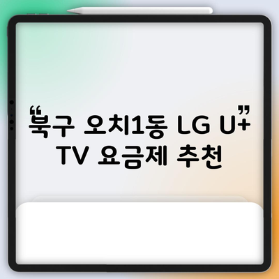 북구 오치1동 LG U+ TV 요금제 추천