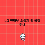 LG 인터넷 요금제 및 혜택 안내