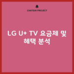 LG U+ TV 요금제 및 혜택 분석