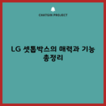 LG 셋톱박스의 매력과 기능 총정리