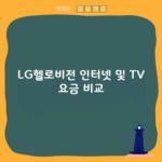 LG헬로비전 인터넷 및 TV 요금 비교, OTT 서비스까지 알차게 챙겨가세요!