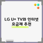 LG U+ TV와 인터넷 요금제 추천