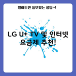 LG U+ TV 및 인터넷 요금제 추천!