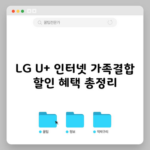 LG U+ 인터넷 가족결합 할인 혜택 총정리