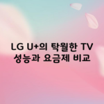 LG U+의 탁월한 TV 성능과 요금제 비교