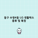 동구 수정4동 LG 셋톱박스 종류 및 특징