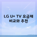 LG U+ TV 요금제 비교와 추천