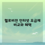 헬로비전 인터넷 요금제 비교! 오직 헬로비전에서만 가능한 결합할인도 알려드리겠습니다.