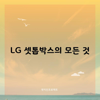 LG 셋톱박스의 모든 것