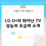 LG U+의 뛰어난 TV 성능과 요금제 소개