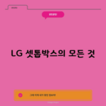 LG 셋톱박스의 모든 것