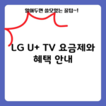 LG U+ TV 요금제와 혜택 안내