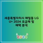 세종특별자치시 해밀동 LG U+ 2024 요금제 및 혜택 분석