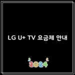 LG U+ TV 요금제 안내