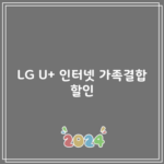 LG U+ 인터넷 가족결합 할인