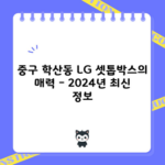 중구 학산동 LG 셋톱박스의 매력 – 2024년 최신 정보