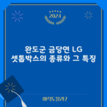 완도군 금당면 LG 셋톱박스의 종류와 그 특징