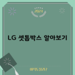 LG 셋톱박스 알아보기