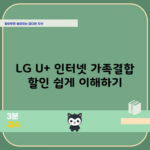 LG U+ 인터넷 가족결합 할인 쉽게 이해하기