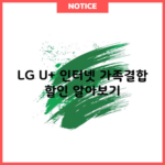 LG U+ 인터넷 가족결합 할인 알아보기