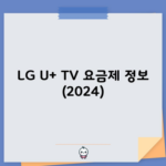 LG U+ TV 요금제 정보 (2024)