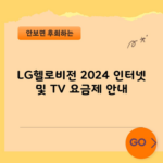 LG헬로비전 2024 인터넷 및 TV 요금제 안내