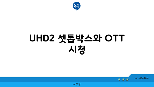 UHD2 셋톱박스와 OTT 시청