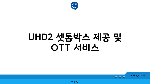 UHD2 셋톱박스 제공 및 OTT 서비스