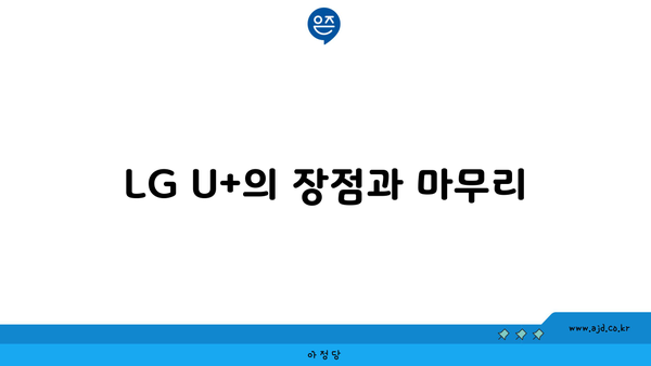 LG U+의 장점과 마무리