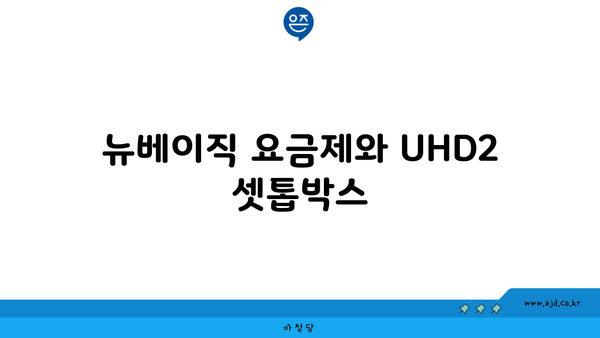 뉴베이직 요금제와 UHD2 셋톱박스