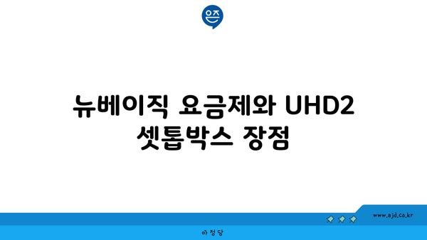 뉴베이직 요금제와 UHD2 셋톱박스 장점