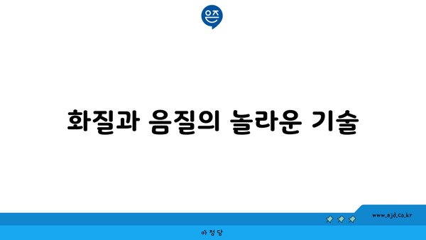 화질과 음질의 놀라운 기술