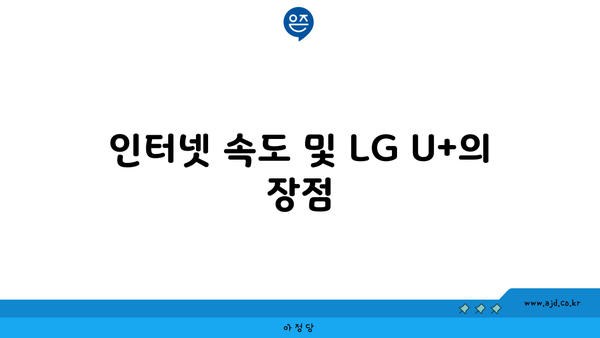 인터넷 속도 및 LG U+의 장점