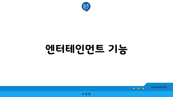 엔터테인먼트 기능