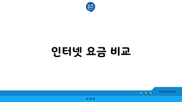 인터넷 요금 비교