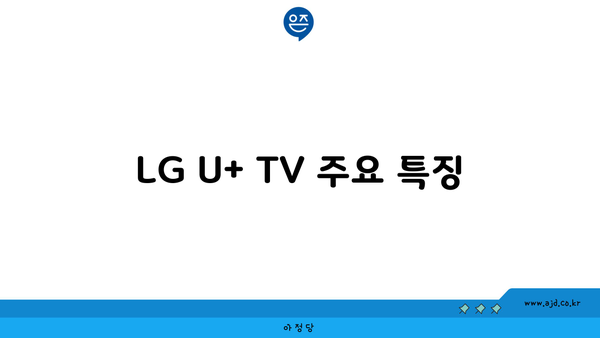 LG U+ TV 주요 특징