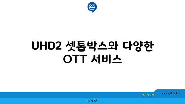 UHD2 셋톱박스와 다양한 OTT 서비스