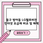 동구 방어동 LG헬로비전 인터넷 요금제 비교 및 혜택