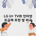 LG U+ TV와 인터넷 요금제 추천 및 비교