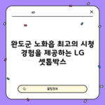 완도군 노화읍 최고의 시청 경험을 제공하는 LG 셋톱박스