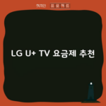 LG U+ TV 요금제 추천