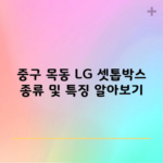 중구 목동 LG 셋톱박스 종류 및 특징 알아보기