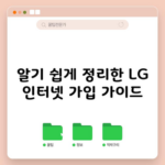 알기 쉽게 정리한 LG 인터넷 가입 가이드