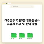 미추홀구 주안3동 알뜰통신사 요금제 비교 및 선택 방법