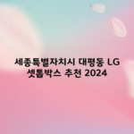 세종특별자치시 대평동 LG 셋톱박스 추천 2024